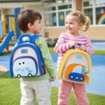 Cute Toddler School Backpack Durable Bag for Boys & Girls Ages 2-4 – Yellow (7)