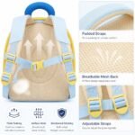 Cute Toddler School Backpack Durable Bag for Boys & Girls Ages 2-4 – Yellow (7)