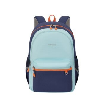 Business Casual Lightweight Backpack Ergonomic School Travel Laptop Bag - Blue