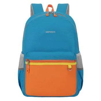 Business Casual Lightweight Backpack Ergonomic School Travel Laptop Bag - Blue