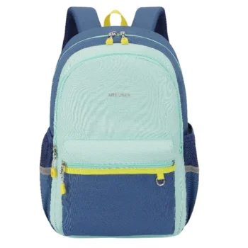 Business Casual Lightweight Backpack Ergonomic School Travel Laptop Bag - Light Blue