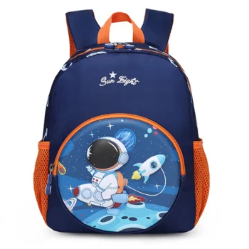 Kids Astronaut Preschool Backpack Lightweight School Bag for Boys Girls - Blue