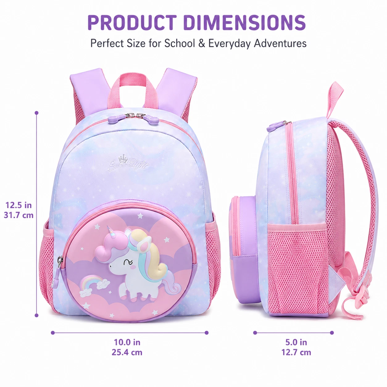 Kids Astronaut Preschool Backpack Lightweight School Bag for Boys Girls - Blue (7)