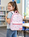 Kids Preschool Backpack Monster Bunny Water Resistant School Bag – Pink (3)