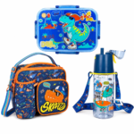 3-Piece Kids Lunch Set with Lunch Box, Lunch Bag & Water Bottle for School