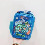 Axyn 3D Game On Insulated Lunch Bag Kids Thermal School Lunch Tote with Strap (2)