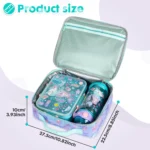 Axyn Mermaid Insulated Lunch Bag for Kids Large Thermal Lunch Tote School Food Carrier (7)