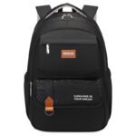 Binnes Black Laptop Backpack with USB Port Large Travel School Work Bookbag (1)