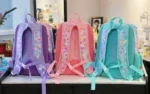 Cupcake Cartoon Backpack for Girls with Matching Pencil Case School Travel Bag (4)