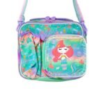 Girls Mermaid Lunch Bag Insulated Cooler Tote with Adjustable Shoulder Strap for School