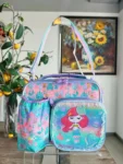 Girls Mermaid Lunch Bag Insulated Cooler Tote with Adjustable Shoulder Strap for School