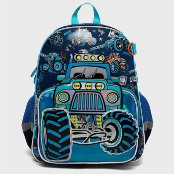 Monster Truck Kids School Backpack for Boys Lightweight Preschool Kindergarten Book Bag