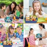 Football Theme Kids Lunch Box BPA-Free Leakproof Bento Food Container for School (1)