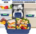 Football Theme Kids Lunch Box BPA-Free Leakproof Bento Food Container for School (1)