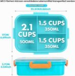 Football Theme Kids Lunch Box BPA-Free Leakproof Bento Food Container for School (6)