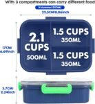 Football Theme Kids Lunch Box BPA-Free Leakproof Bento Food Container for School (1)