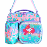 Girls Mermaid Lunch Bag Insulated Cooler Tote with Adjustable Shoulder Strap for School