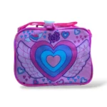Girls Pink Heart School Backpack Set with Lunch Bag, Bottle & Lunch Box (1)