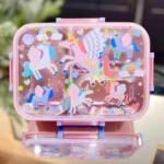 Girls Unicorn School Backpack Set with Matching Lunch Bag and Bottle