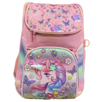 Unicorn School Backpack for Girls – Cute Large Capacity Kids Bookbag with Magical Design