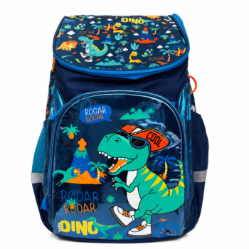 Kids Dinosaur Backpack for Boys with Large Front Pocket – Preschool & Elementary School Bag