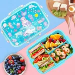 Kids Mermaid Backpack Set with Lunch Box, Insulated Bag & Water Bottle (1)