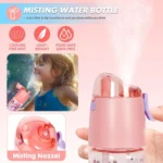 Kids Mermaid Water Bottle with Straw & Carry Strap BPA Free Leakproof School Sports Bottle (5)
