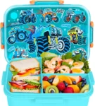 Kids Racing Lunch Set with Monster Truck Lunch Box, Bag & Drinking Bottle (1)