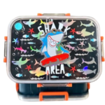 Kids Shark Bento Lunch Box with Compartments BPA-Free Leakproof School Food Container