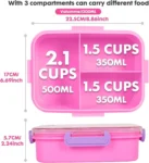 Kids Unicorn Cupcake Backpack Set with Lunch Bag, Bottle & Lunch Box (1)
