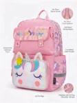 Kids Unicorn School Backpack Set with Lunch Bag, Bottle & Pencil Case (1)