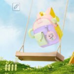 Kids Toddler Backpack with Safety Harness Cute Elephant School Bag Green Blue (7)