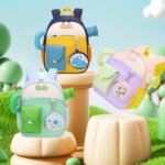 Kids Toddler Backpack with Safety Harness Cute Elephant School Bag Green Blue (7)