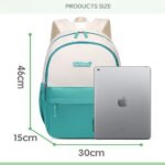 Minimalist School Backpack for Teens Large Capacity Travel Laptop Backpack Beige Khaki (3)