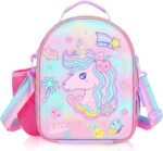 AXYN Cartoon Insulated Kids Lunch Bag with Shoulder Strap Double Layer - Unicorn