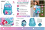 Mermaid Kids School Backpack Lightweight Waterproof Bookbag for Girls with Side Pockets (7)