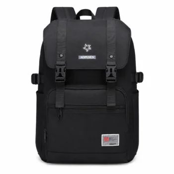 Multifunction Laptop Backpack Lightweight School Travel Work Bag - Black