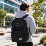 Multifunction Laptop Backpack Lightweight School Travel Work Bag – Black (1)