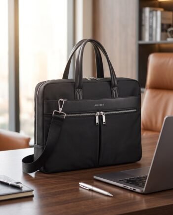 16 inch Laptop Bag Case Water Repellent Business Briefcase Shoulder Tote Black